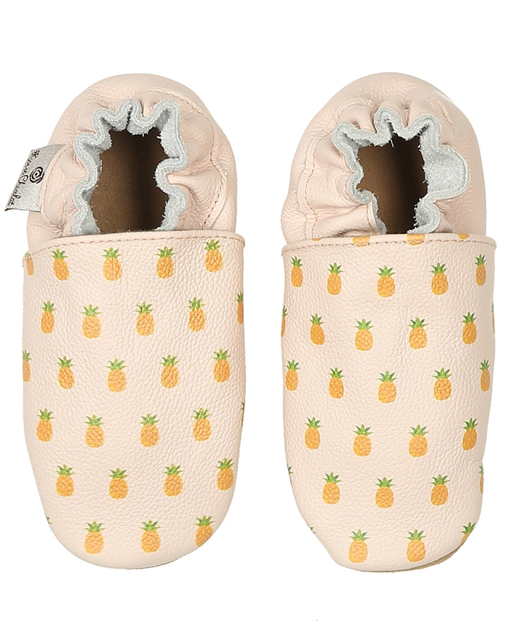 Krabbelschuhe PINEAPPLE in pastellrosa