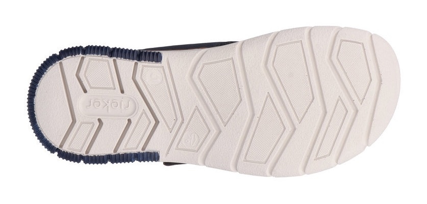 Rieker Pantolette  , Sommerschuh, Schlappen, Klettschuh, mit Klettriemchen