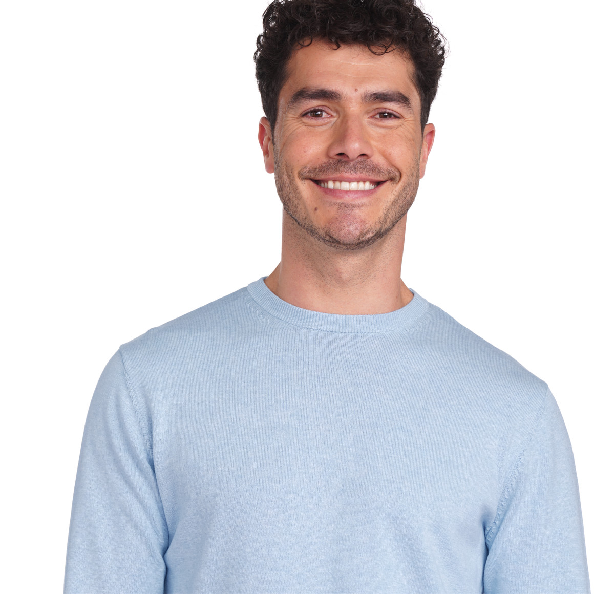 VanVaan Herren Pullover in Unifarben hellblau