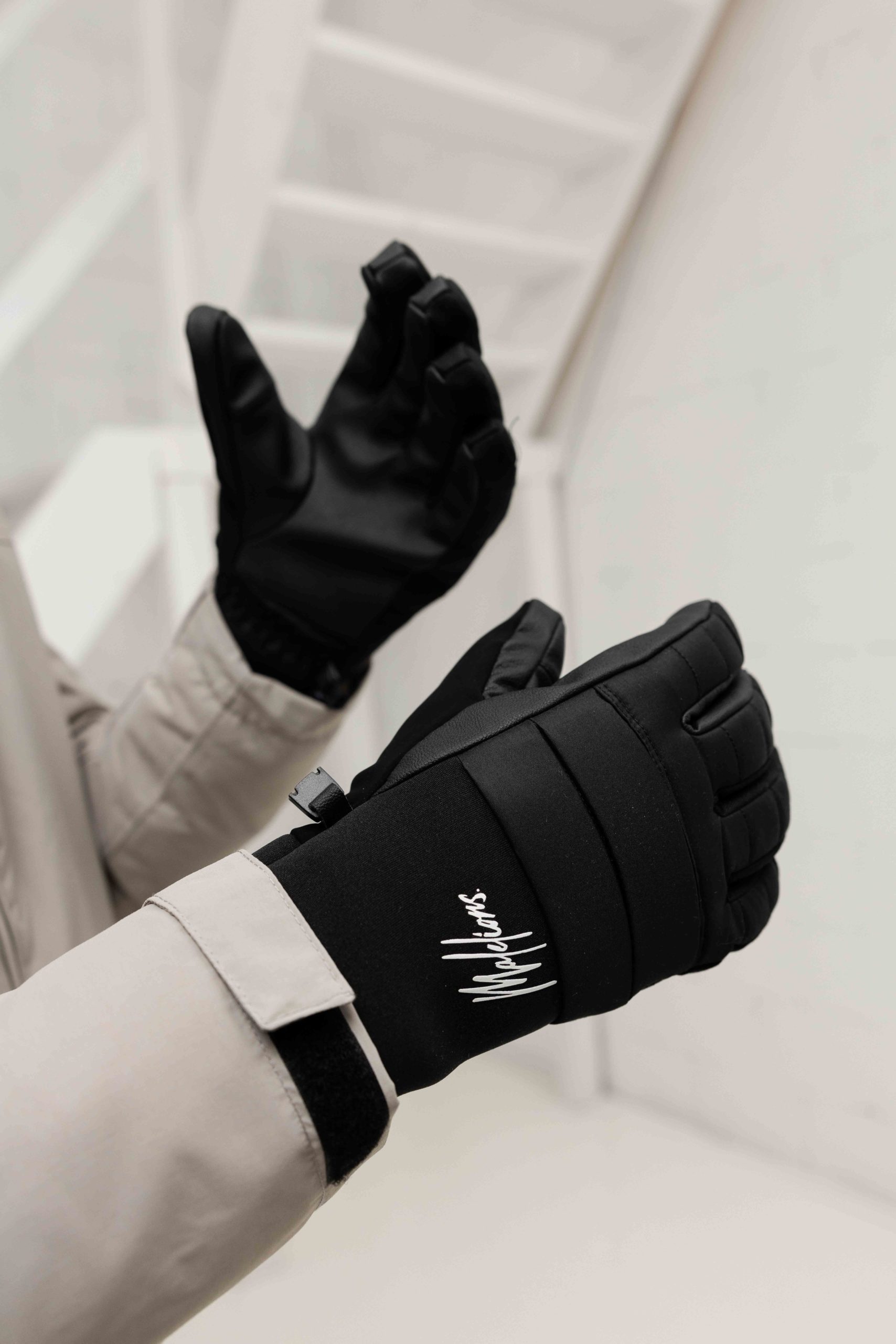 Malelions Ski Polar Handschoenen Zwart