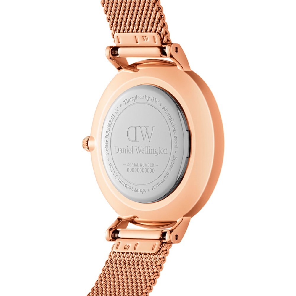 Montre à quartz - Acier unitone & doré rose - 36 mm
