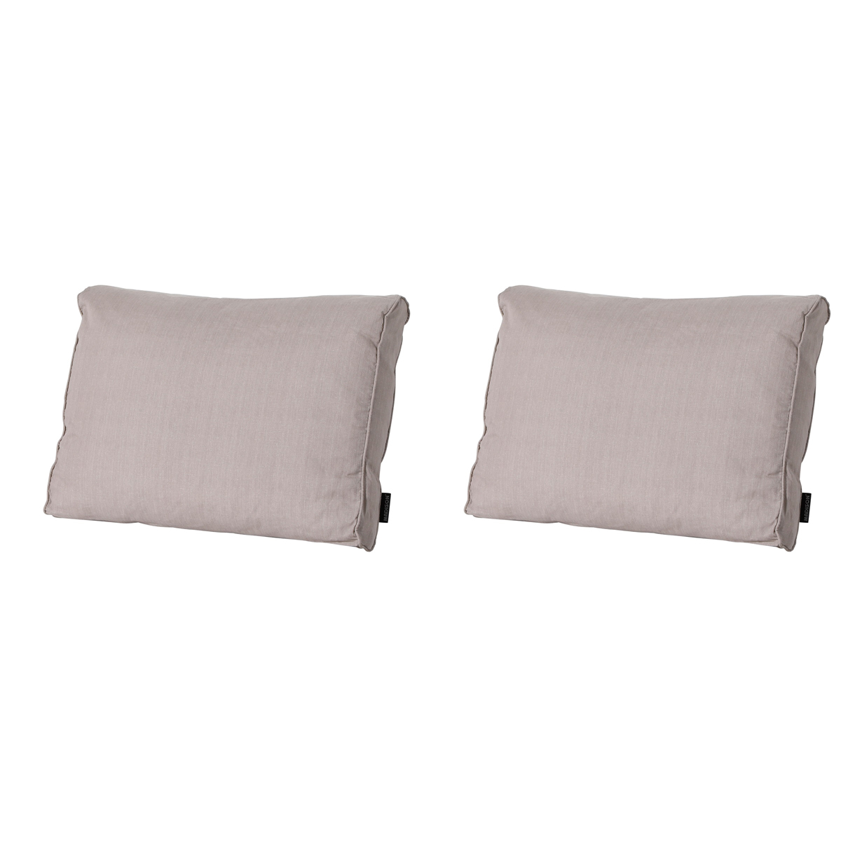 Madison Basic taupe Rugkussen - Set van 2
