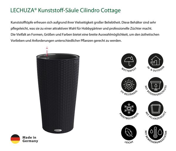 LECHUZA® Kunststoff-Säule Cilindro Cottage