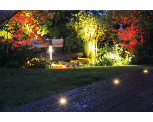 Vijververlichting Heissner SMART LIGHTS Starterset LED-spots, LED-lamp, 3 spots, warm wit 4 x 1 watt Ø 3 x 7 mm tuinverlichting, zwembadverlichting