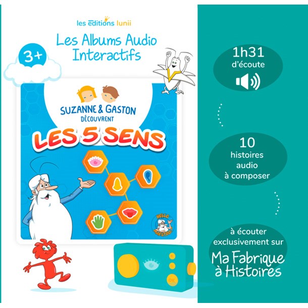Album audio Les 5 sens Lunii