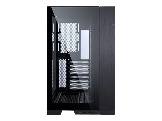 Lian Li O11 Dynamic Evo - Mid tower - udvidet ATX - sidepanel med vindue (hærdet glas) - ingen strømforsyning - havnegrå - USB/Lyd