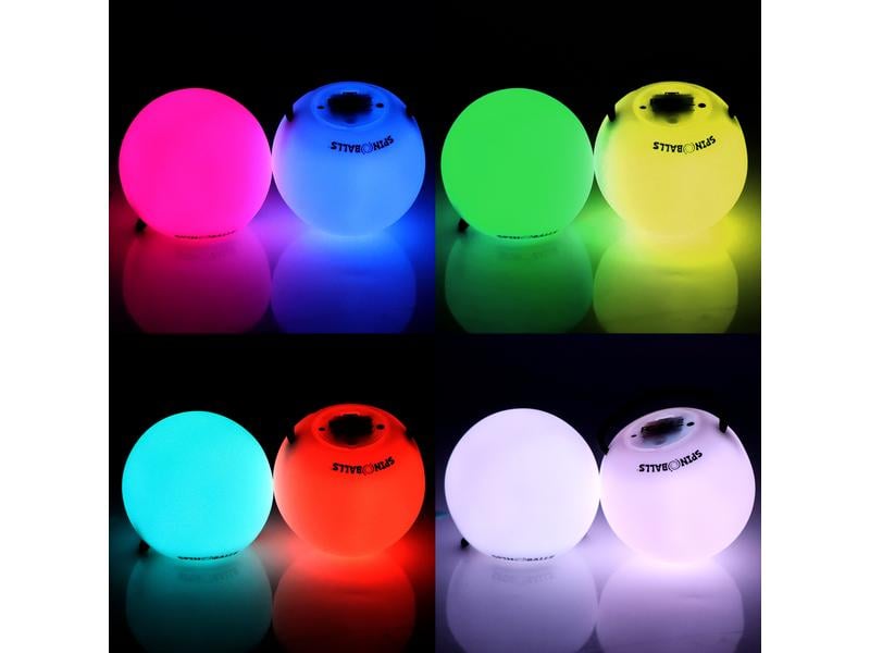 SPINBALLS Glow.0 Spinballs Glow.0 LED Poi Balls Poi-Kugeln mit Farbeffekten