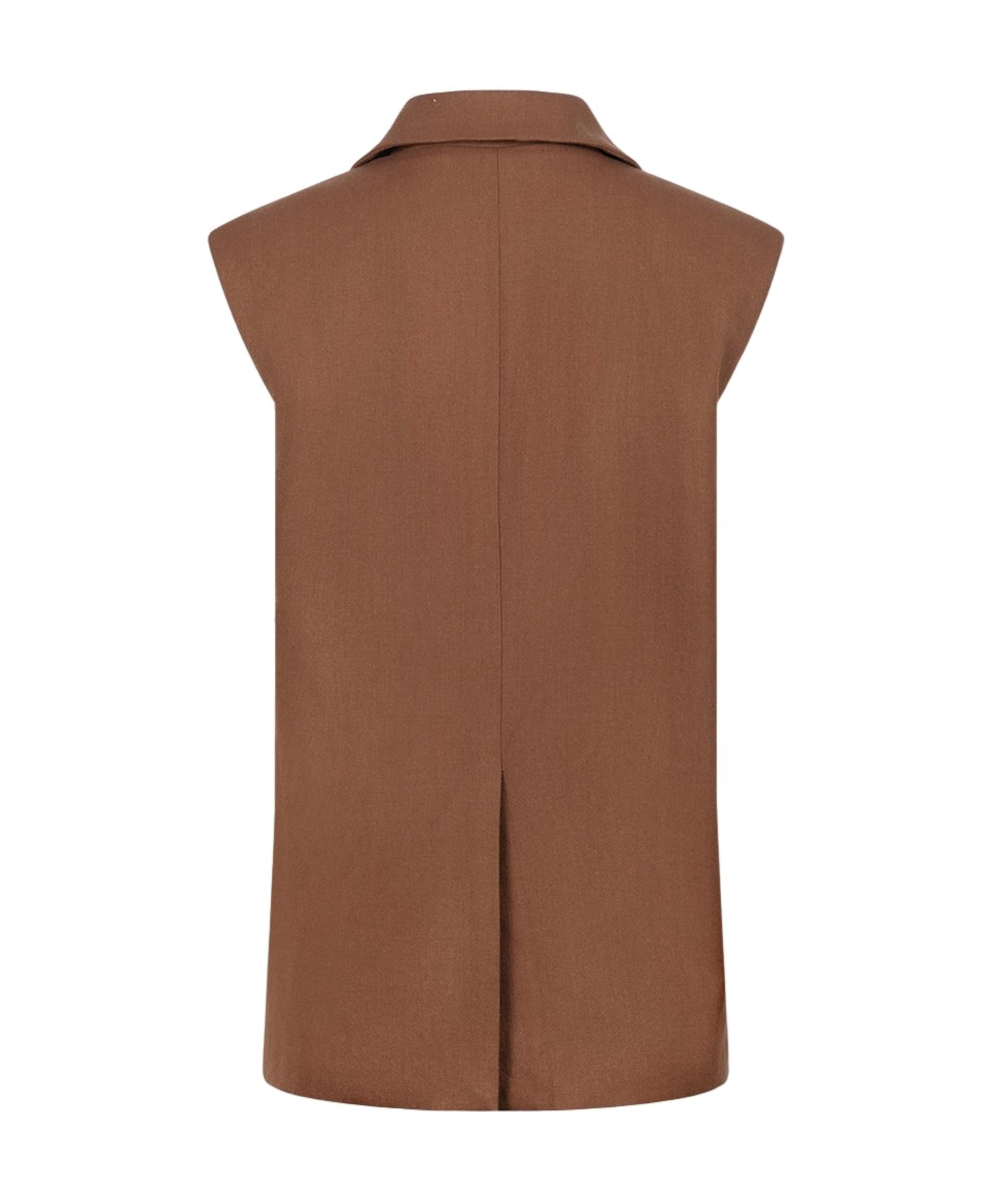 Nukus Dames gilet bruin