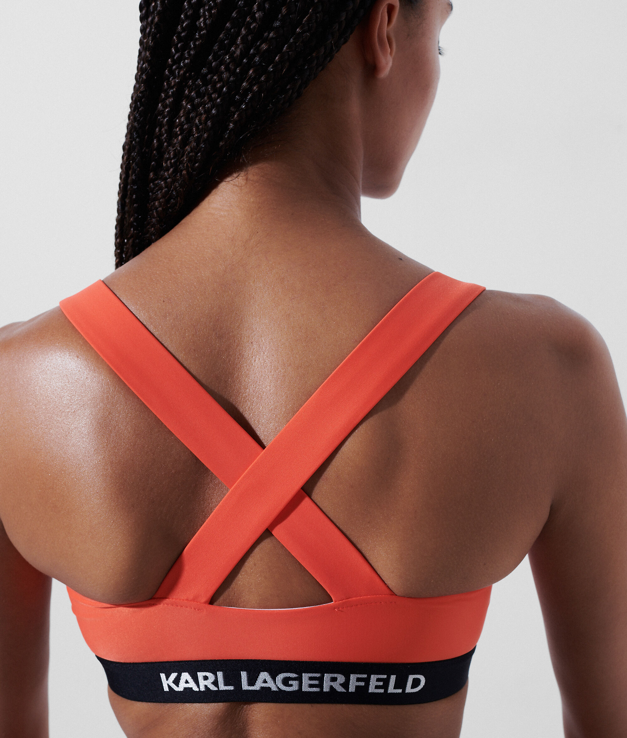 HAUT DE BIKINI CROISÉ AVEC LOGO KARL