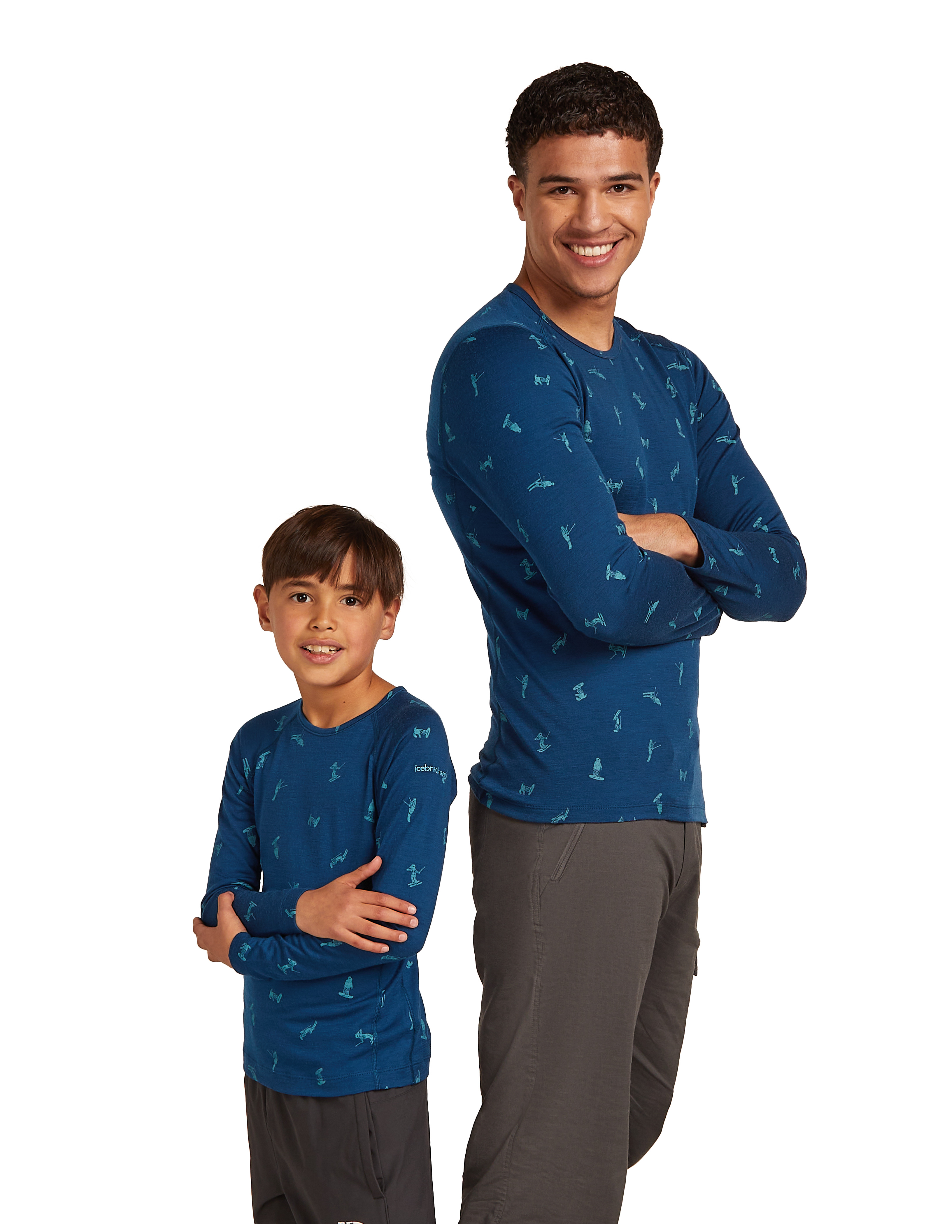 Kids Merino 200 Oasis LS Crewe Snow Day