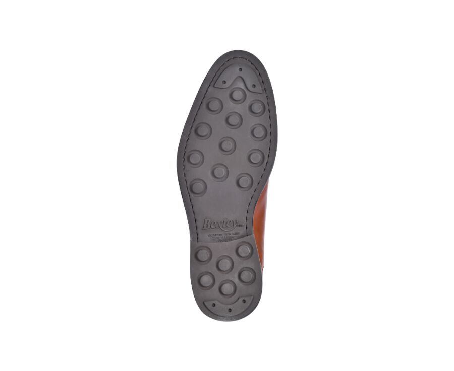 Richelieu homme Châtaigne semelle gomme - BRACKLEY GOMME CITY