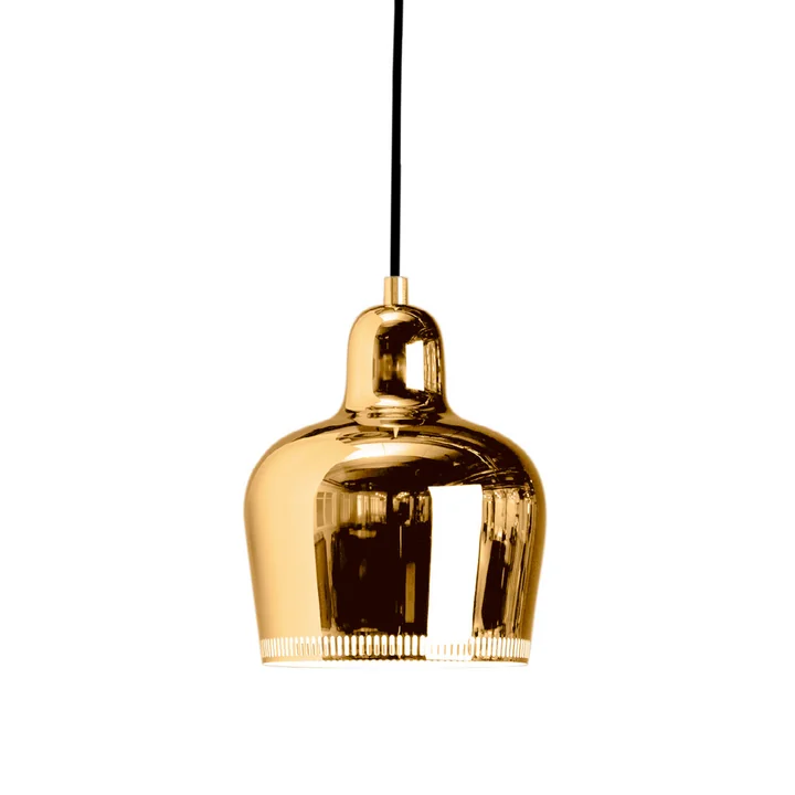 Artek - A330S Golden Bell Pendelleuchte, Messing / schwarz