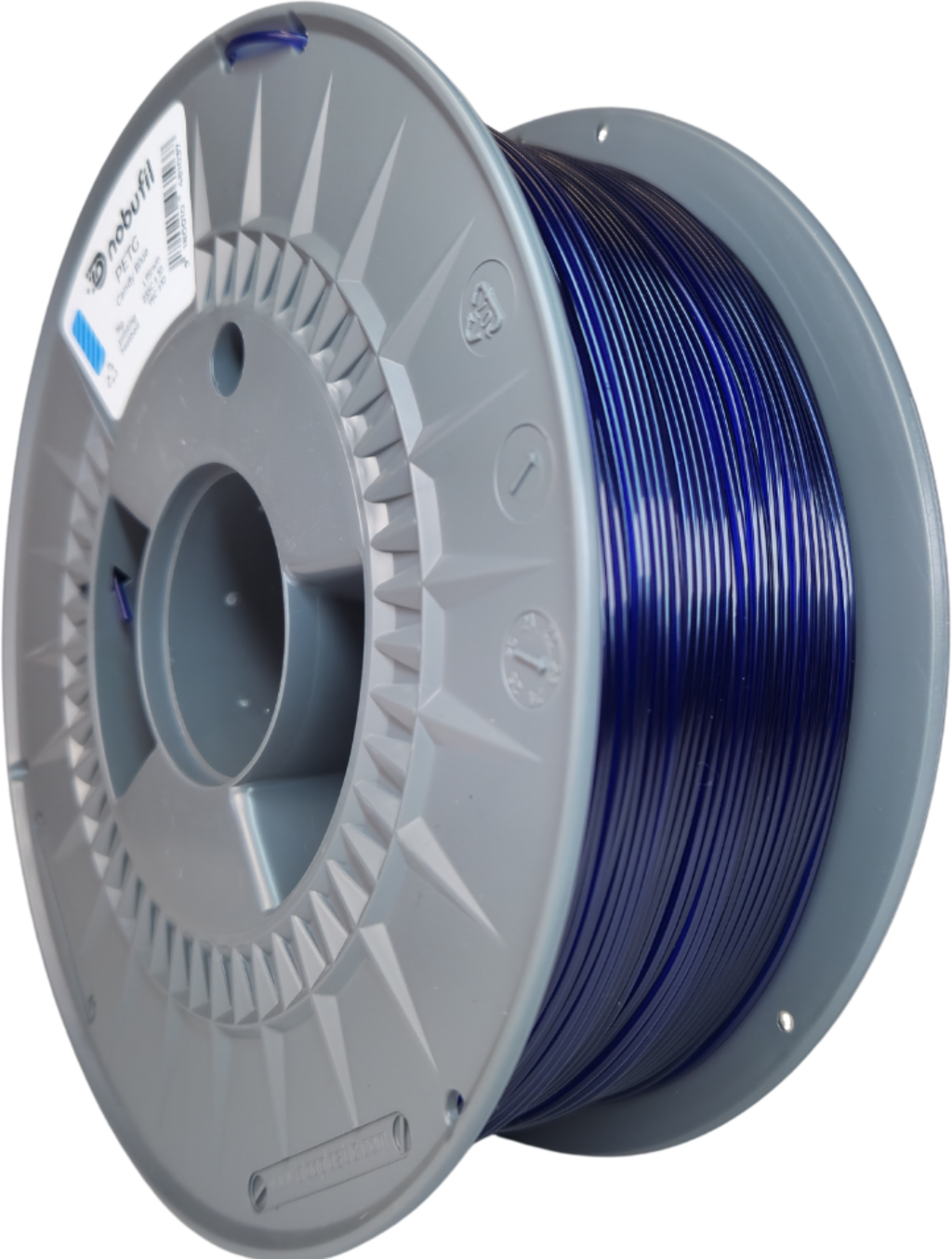 Nobufil  PETG Candy Blue, 1,75 mm / 1000 g    Leicht zu druckendes PETG Filament aus recyceltem Kunststoffabfall