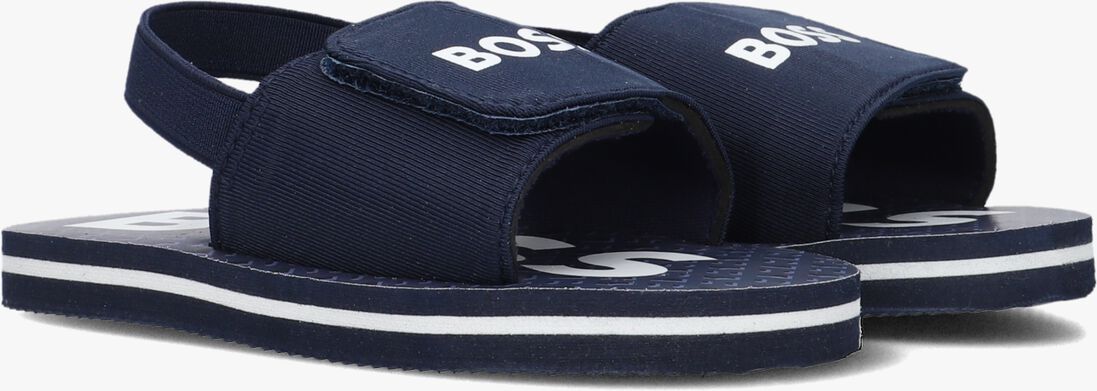 BOSS KIDS blauwe boss kids slippers chinelo j50889