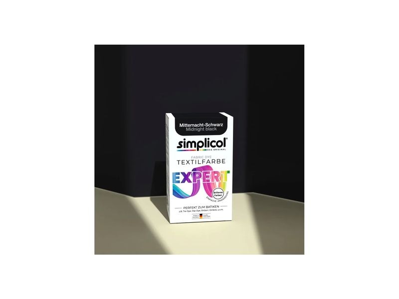 Simplicol Textilfarbe Expert Mitternacht-Schwarz, 150 g Textilfärbemittel