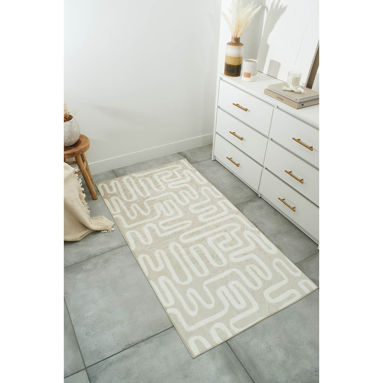 Nazar Rugs Tapis Grece 753 beige - 80x150 cm