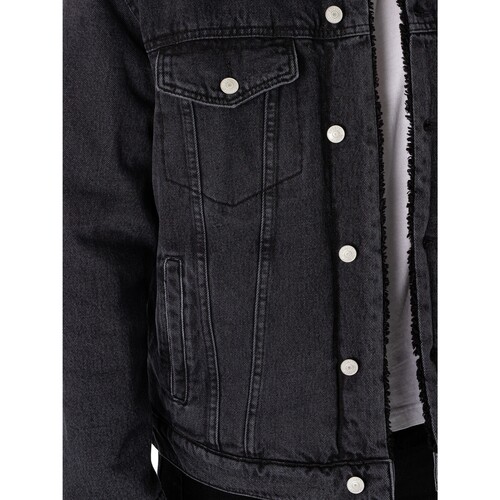 Schott - Chaqueta Vaquera De Sherpa Gris