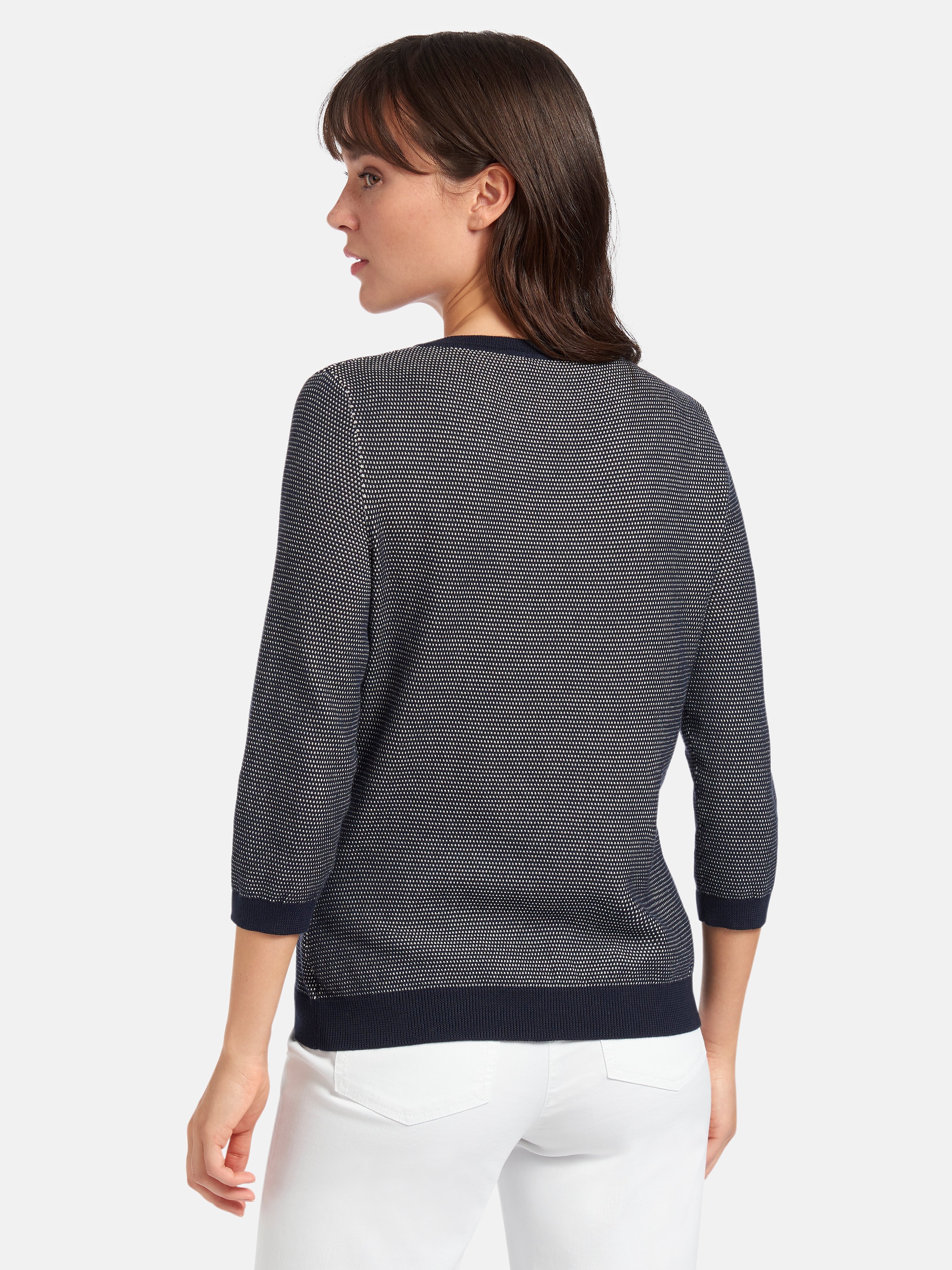 Rundhals-Pullover aus 100% SUPIMA®-Baumwolle
