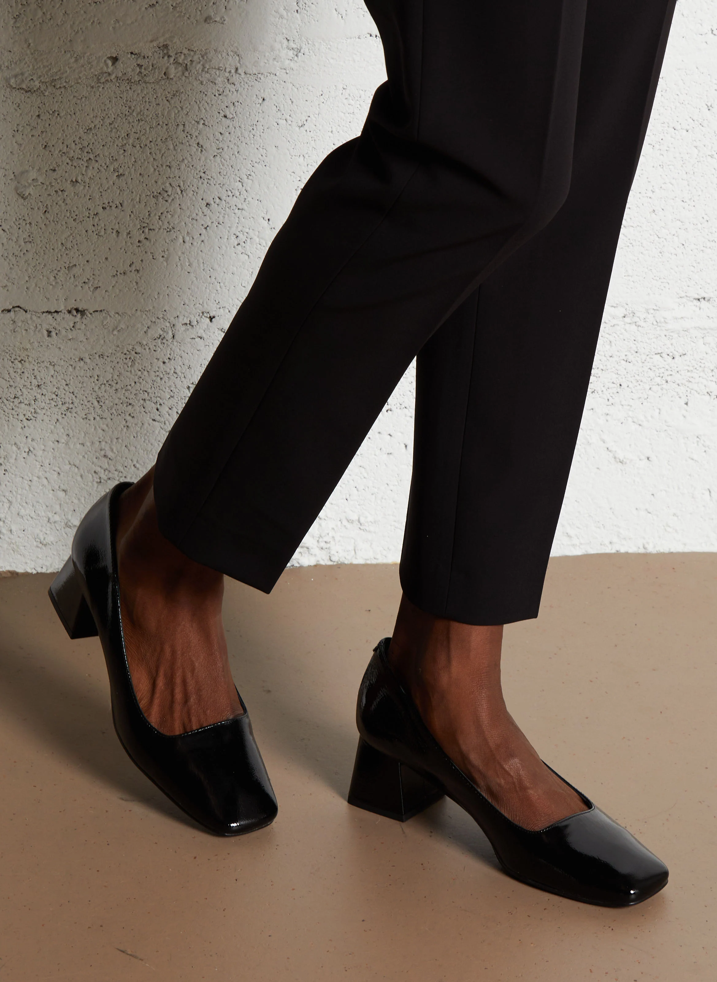 VIVA - Escarpins en cuir vernis | Noir
