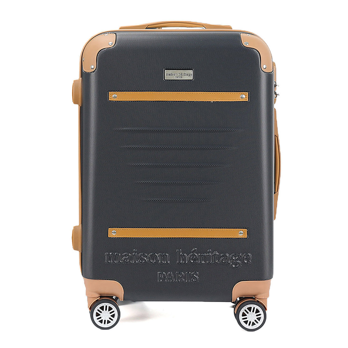 Maison Héritage 2 Valises 4 roues doubles Trocadéro 55/75 cm noires