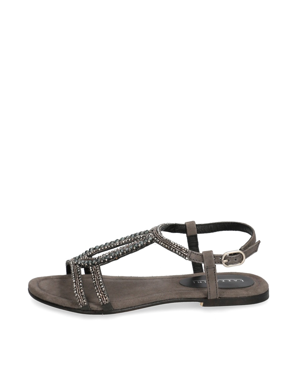 Veloursleder Sandale
