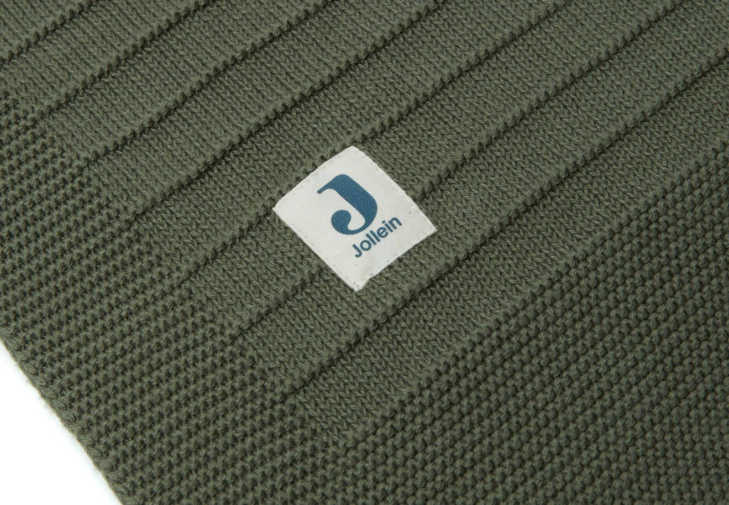 ledikantdeken Pure Knit Leaf Green
