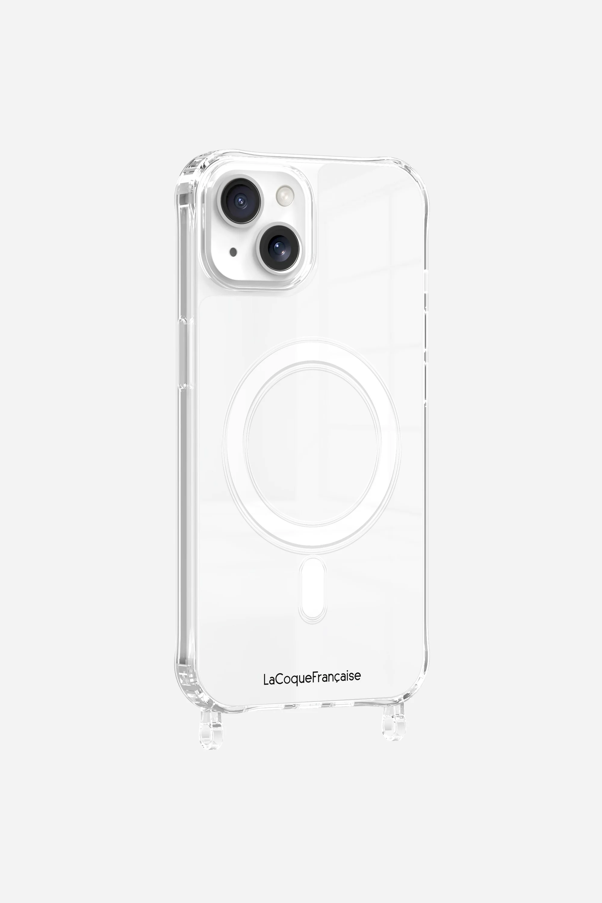 Coque de téléphone magsafe avec anneaux pour iphone 13 | Argent