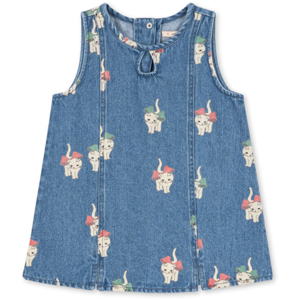 Køb Konges Sløjd Bow Kitty Denim Magot Kjole Gots