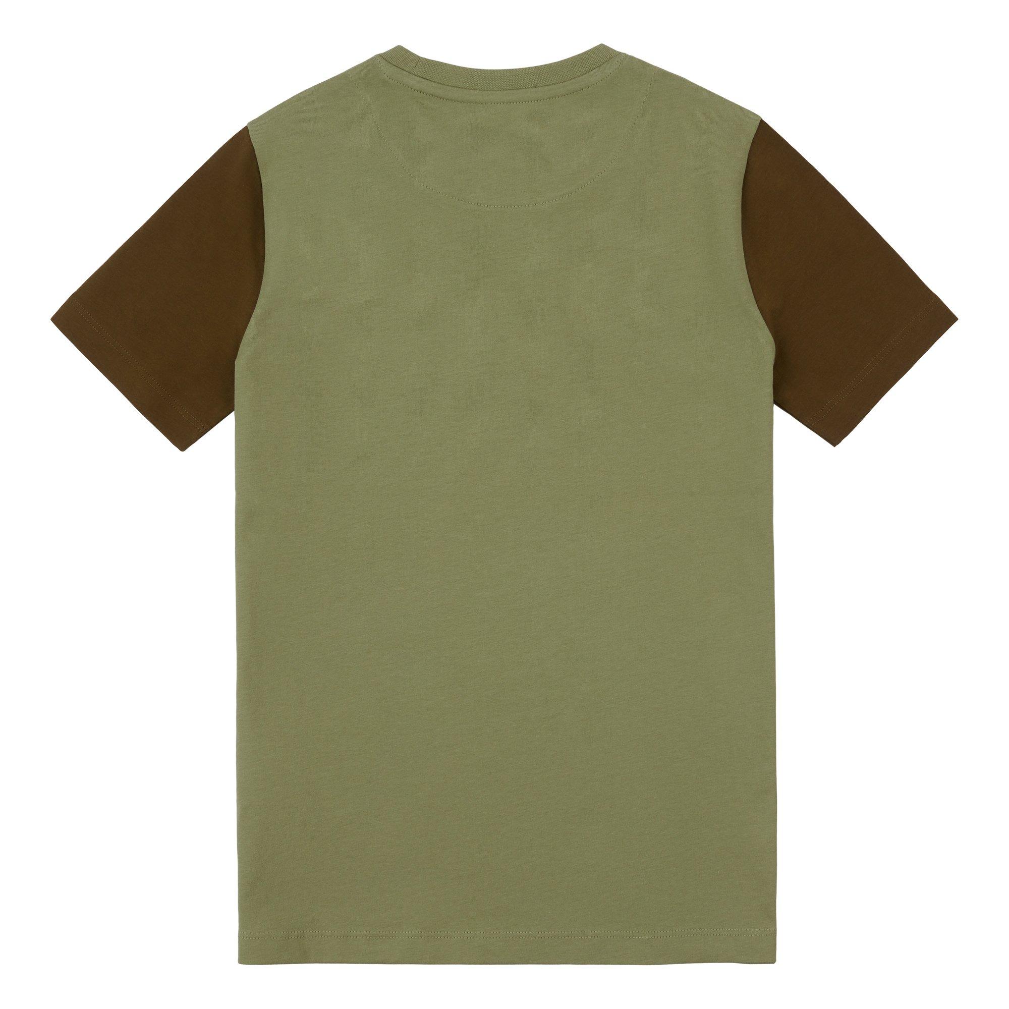 Lyle and Scott Golden Eagle Colour Block T Shirt Juniors