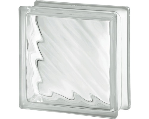 Glasblok golf wit 19 x 19 x 8 cm