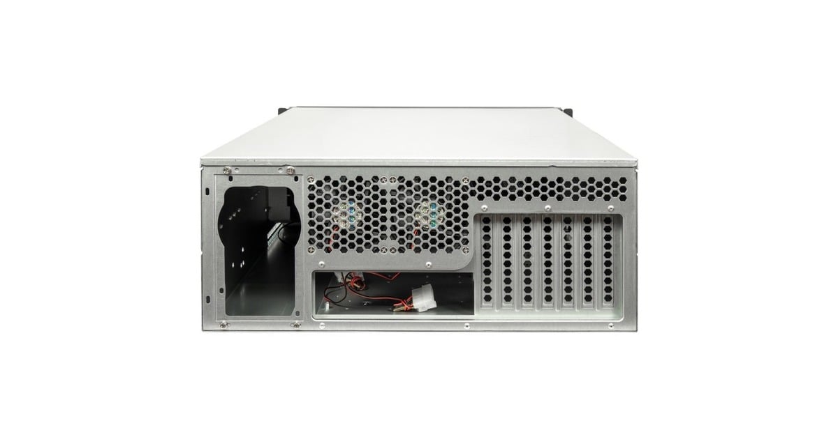 Inter-Tech4U 4129L rack behuizing  (Zwart | 2x USB-A)