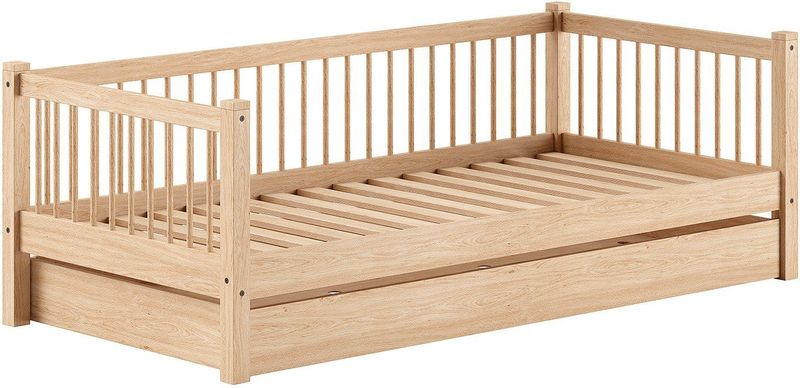 Kajuitbed Forrest - Beukenhout - 90 x 200 cm - Met Rolbed
