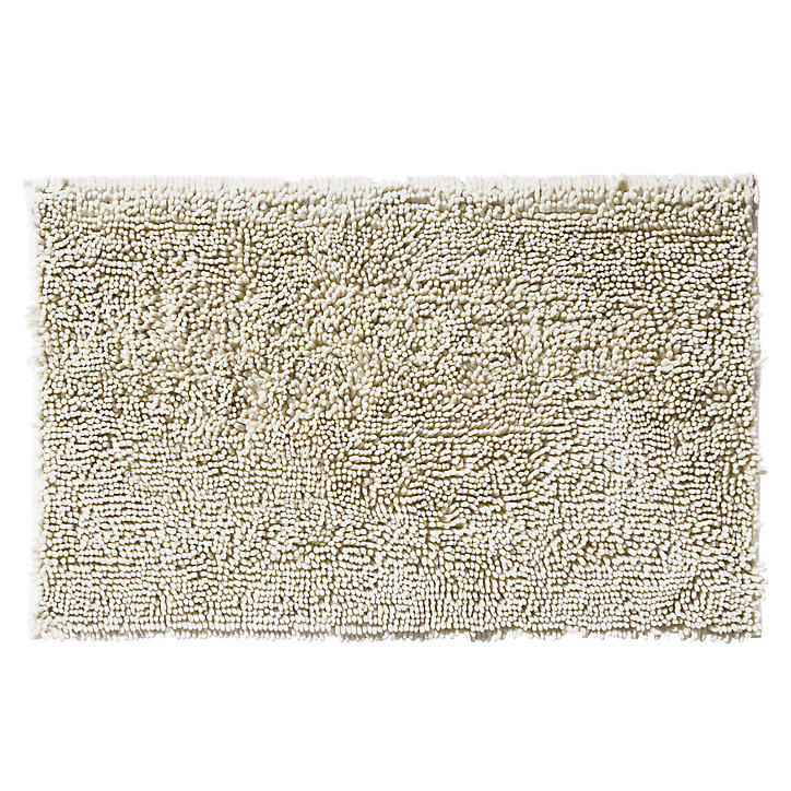 Tapis de bain antidérapant 50x80 cm, coloris écru, Shiny