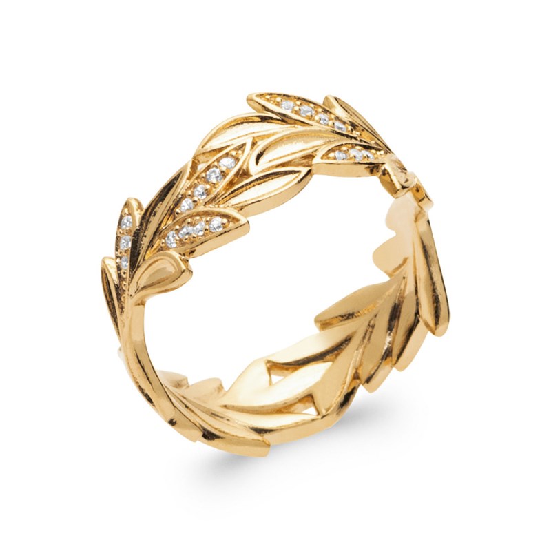Bague Femme - Plaqué Or - Oxyde de zirconium