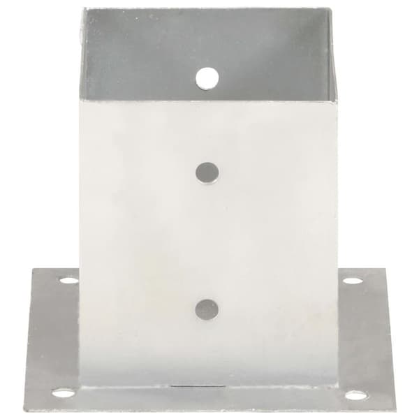 vidaXL Stolpeankere 4 stk galvanisert metall 121 mm