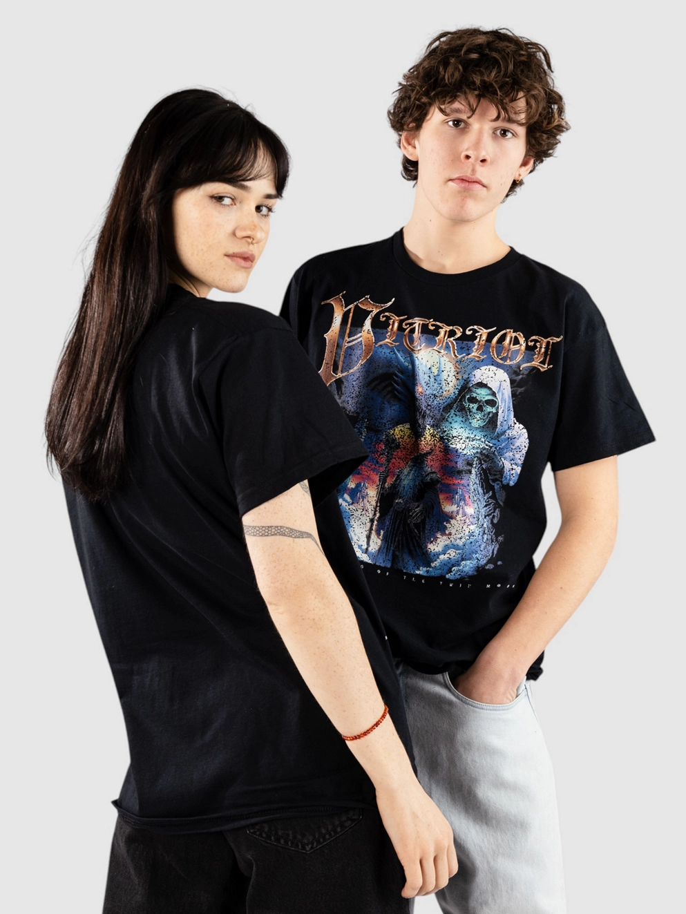 Vitriol Twin Moon T-Shirt limo black