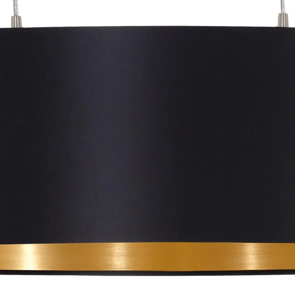 EDI lightMaserlo-Hanglamp-2Lichts-78cm- Zwart,Goud