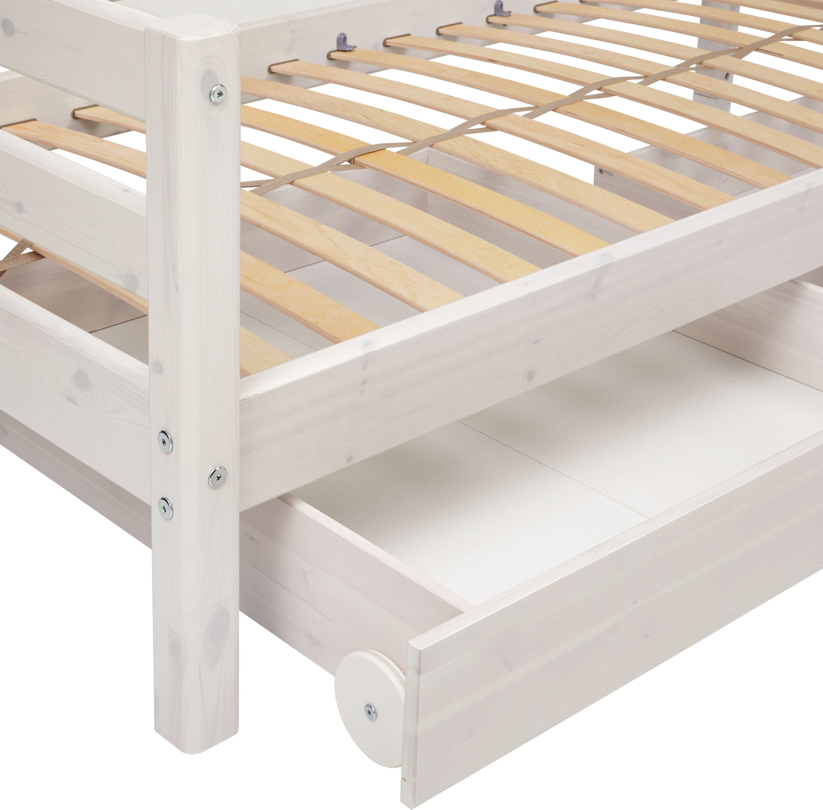 Flexa CLASSIC Kombibett - White Wash / B: 100.0 cm x T: 210.0 cm x H: 67.0 cm