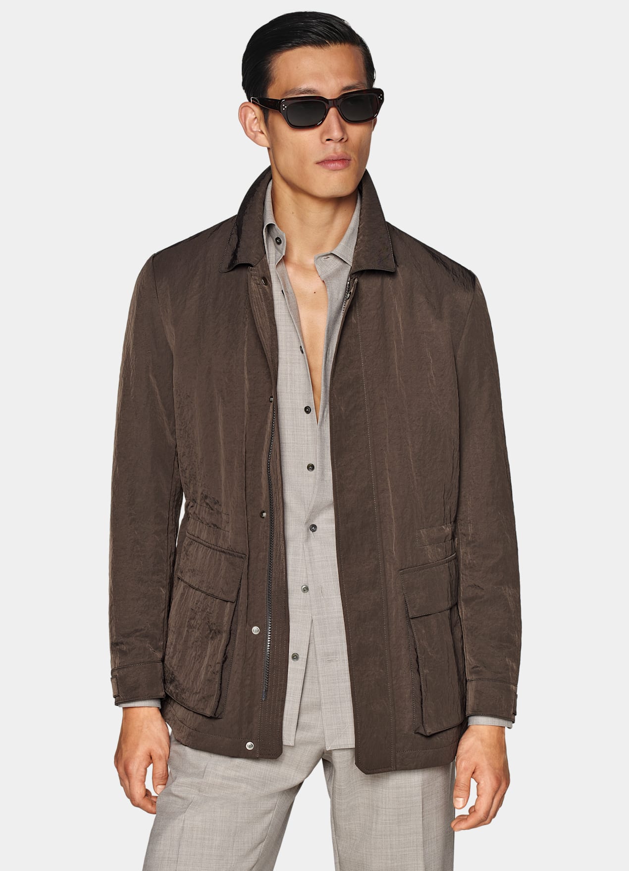 Saharienne marron foncé
