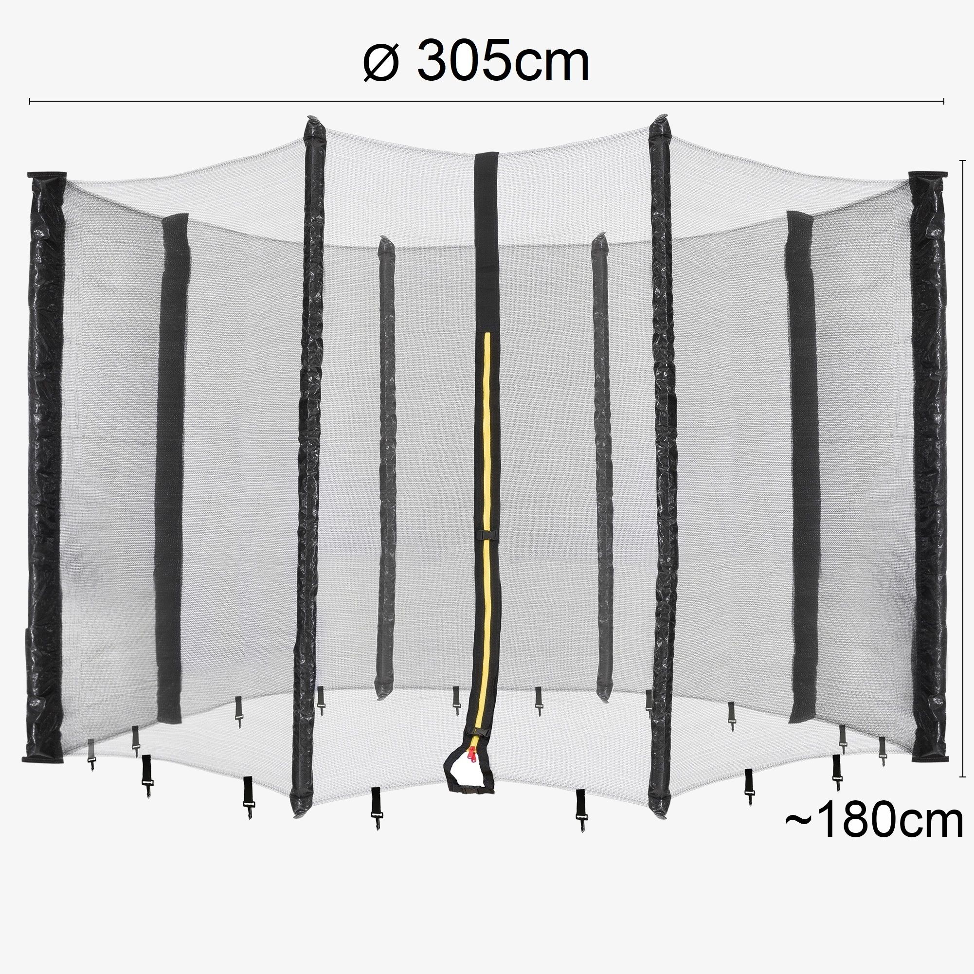 Trampolin Netz für 8 Stangen