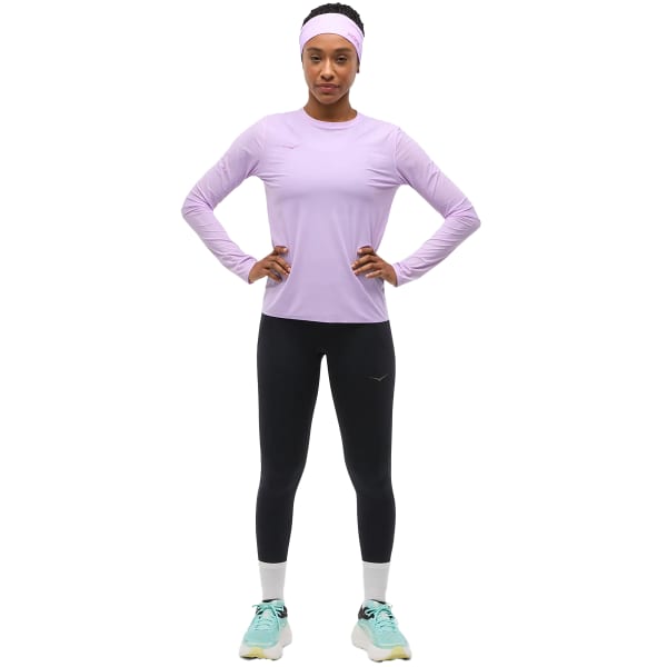 T-shirt trail HOKA ONE ONE W AIROLITE RUN LONG SLEEVE ASTER FLOWER
