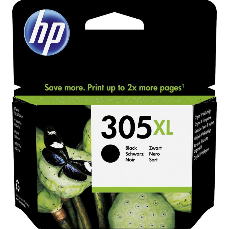 Cartouche HP 305XL haute capacité noire pour imprimante jet d'encre