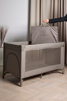 Beemoo CARE QuickFold Reiseseng inkl. Madrass, Taupe