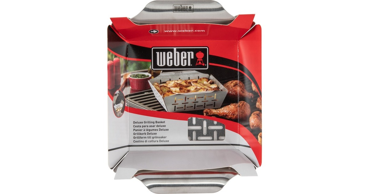 WeberDeluxe Grillkorf groentekorf  (Roestvrij staal)