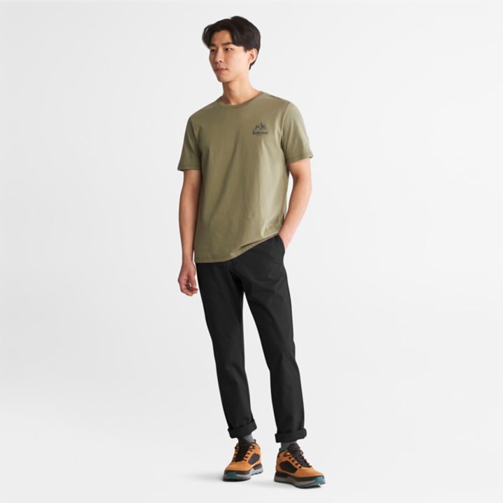 Calças chino elásticas Sargent Lake para homem, na cor preta.