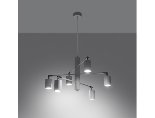 SOLLUX LIGHTING - Lustre lemmi 6 blanc