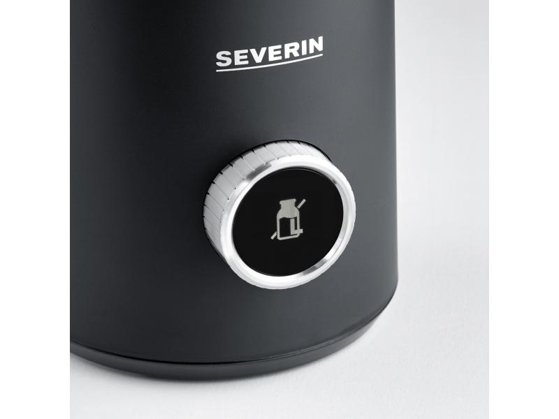 Severin Milchschäumer SM 3587 Silber/Schwarz Induktions-Milchaufschäumer