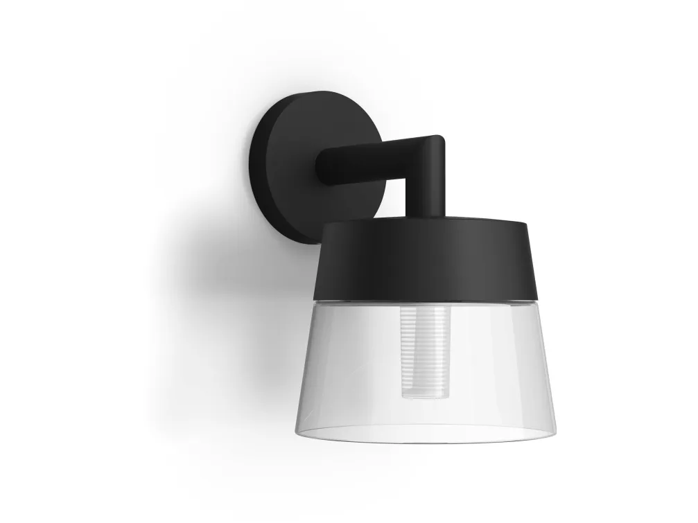 Philips Hue White and Color Ambiance Attract - Væglampe - LED - 8 W (tilsvarende 49 W) - 16 millioner farver - 2000-6500 K - sort