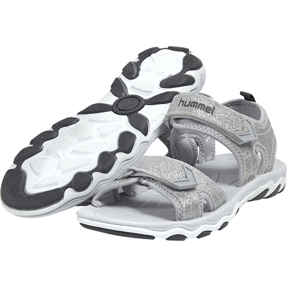 Sandal Glitter Jr Silver - Hummel → Luksusbaby.dk