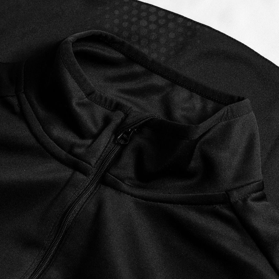 Diadora Maillot d'Entraînement Equipo 1/2 Zip - Noir/Blanc Enfant